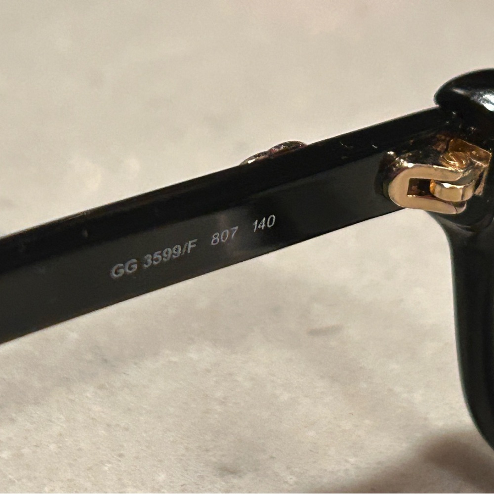 Gucci Black Rectangular Eyeglasses - image 4